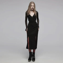 Ephemeral Echo - Slit Dress - PunkRave