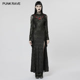 Shadowed Arachnid Maxi Dress - PunkRave