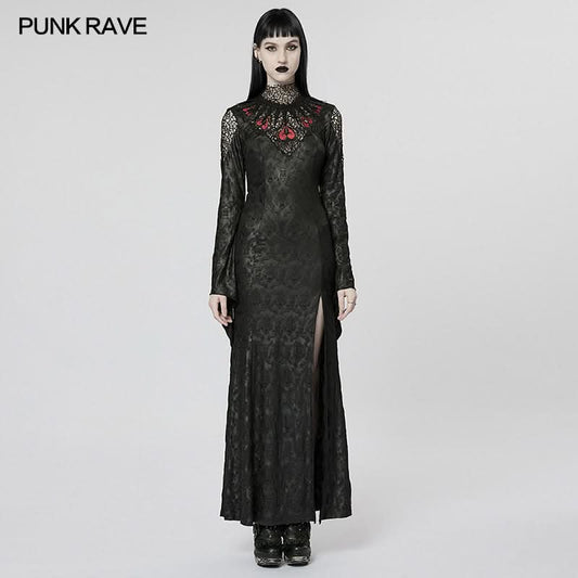 Shadowed Arachnid Maxi Dress - PunkRave