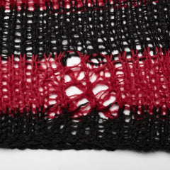 Killing Eve Distressed Sweater (Red) - PunkRave