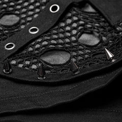 Rebel Yell Distressed Garter Shorts - PunkRave