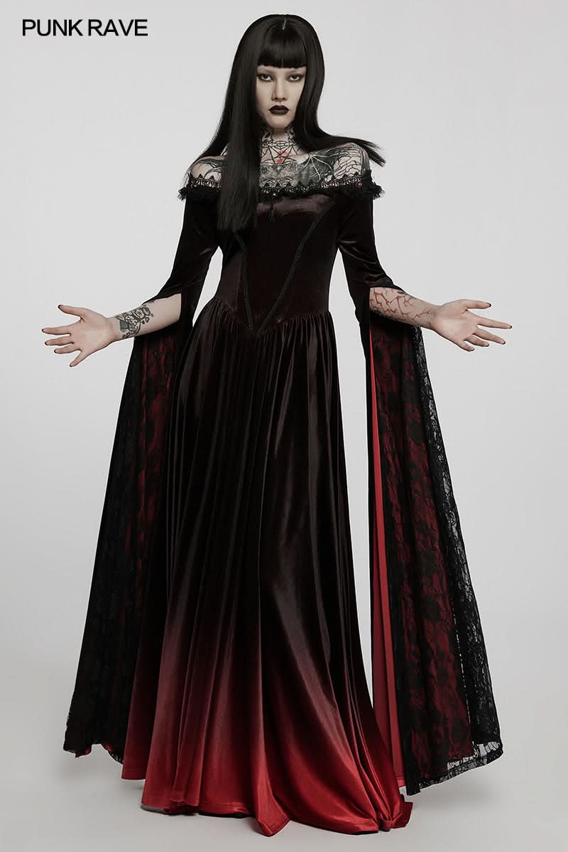 Elvira Gradient Ball Gown - PunkRave
