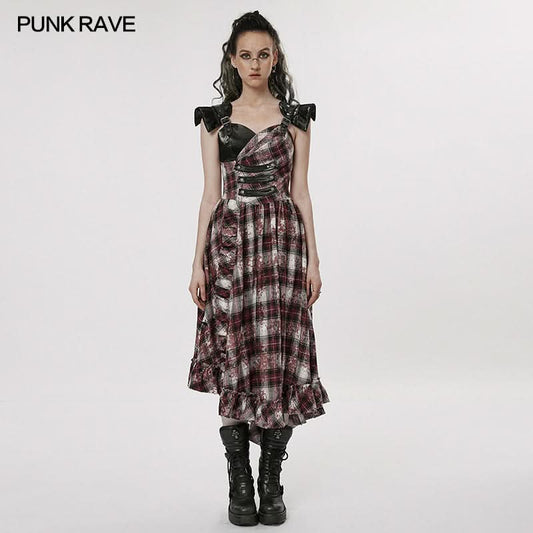 Rebel Chic Plaid Dress - PunkRave
