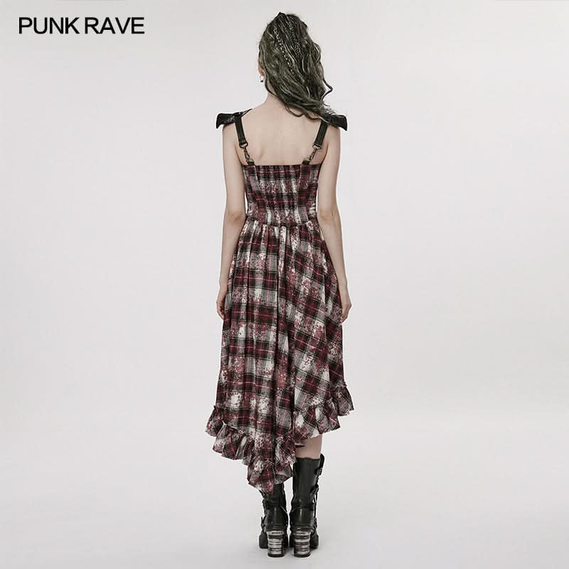 Rebel Chic Plaid Dress - PunkRave