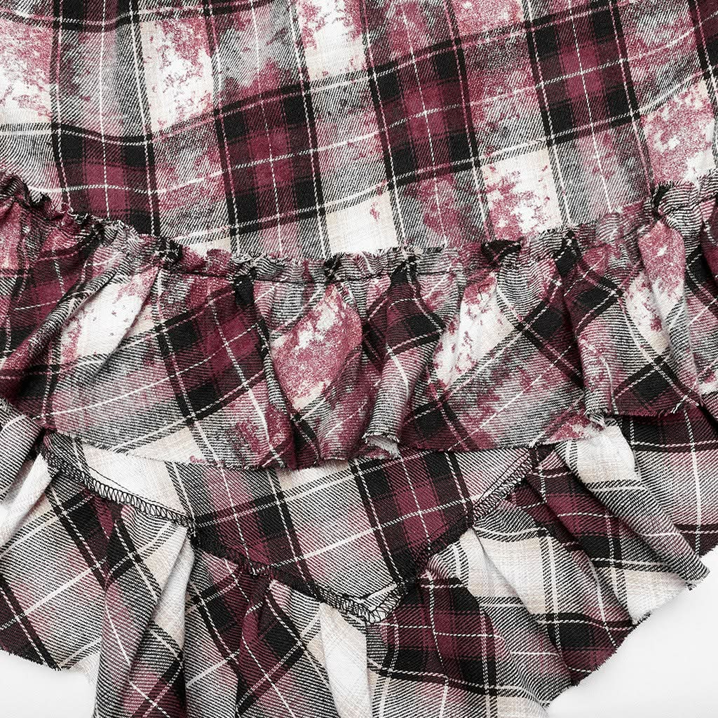 Rebel Chic Plaid Dress - PunkRave