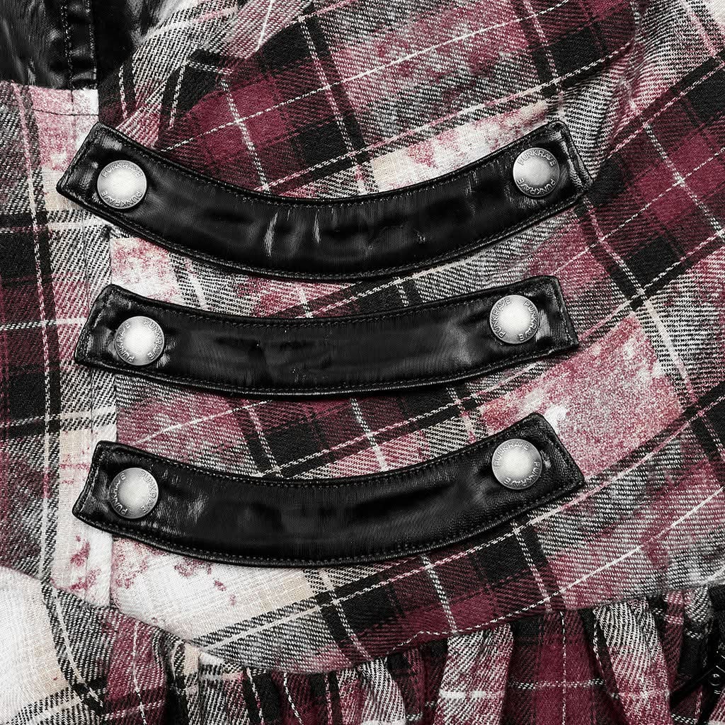 Rebel Chic Plaid Dress - PunkRave