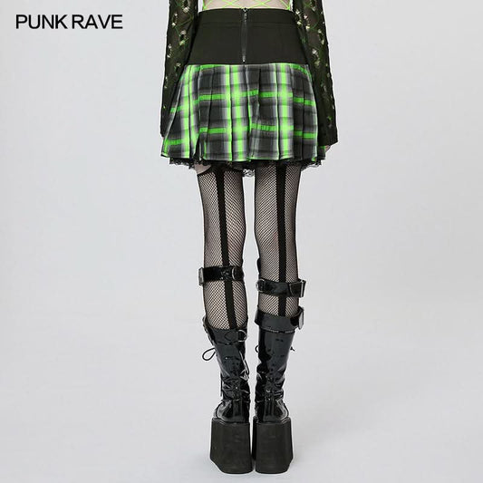Y2K Chic Pleated Mini Skirt - PunkRave