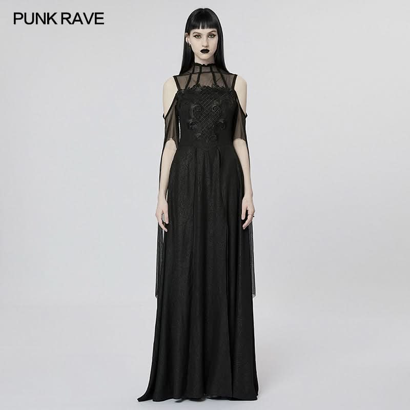 Gothic Majesty Maxi Dress - PunkRave
