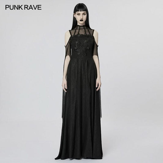 Gothic Majesty Maxi Dress - PunkRave