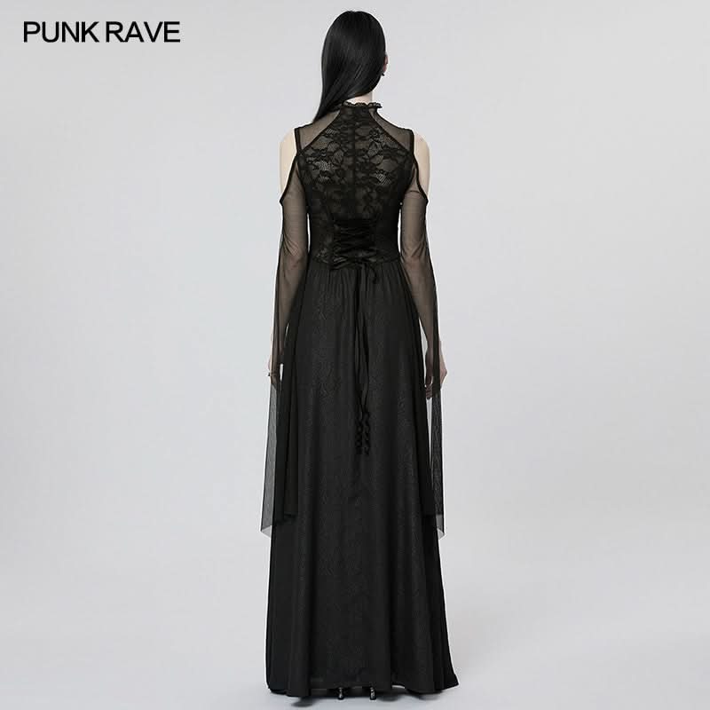 Gothic Majesty Maxi Dress - PunkRave