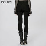 Poison Girl Mesh Spliced Pants - PunkRave