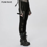 Poison Girl Mesh Spliced Pants - PunkRave