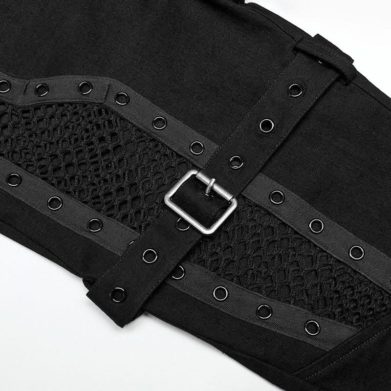 Poison Girl Mesh Spliced Pants - PunkRave