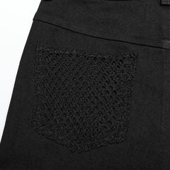 Poison Girl Mesh Spliced Pants - PunkRave