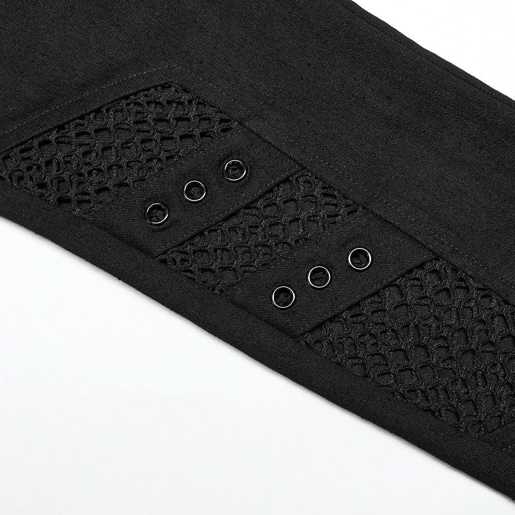 Poison Girl Mesh Spliced Pants - PunkRave