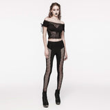 Celestial Summer Hollow-Out Leggings - PunkRave