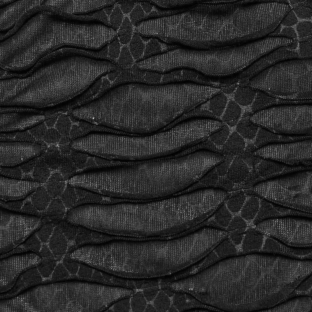 Monochrome Crop Top - PunkRave