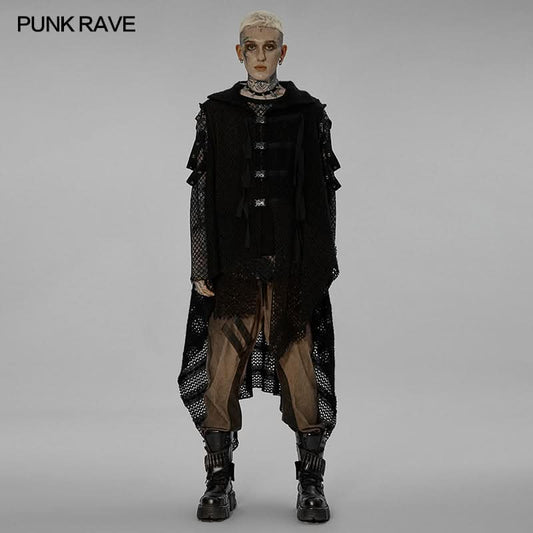 Hellion Distressed Mesh Jacket - PunkRave