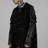 Hellion Distressed Mesh Jacket - PunkRave