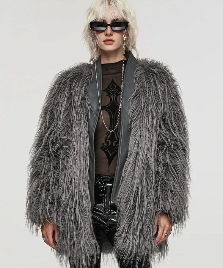 Lunar Curses Fur Coat - PunkRave