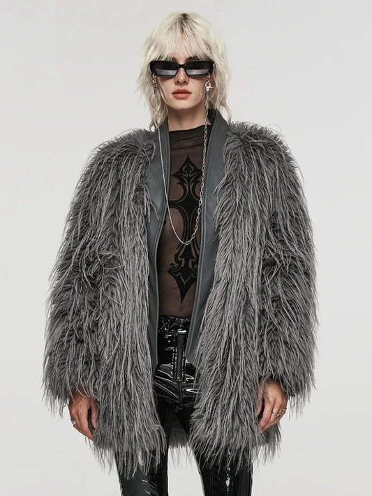 Lunar Curses Fur Coat - PunkRave