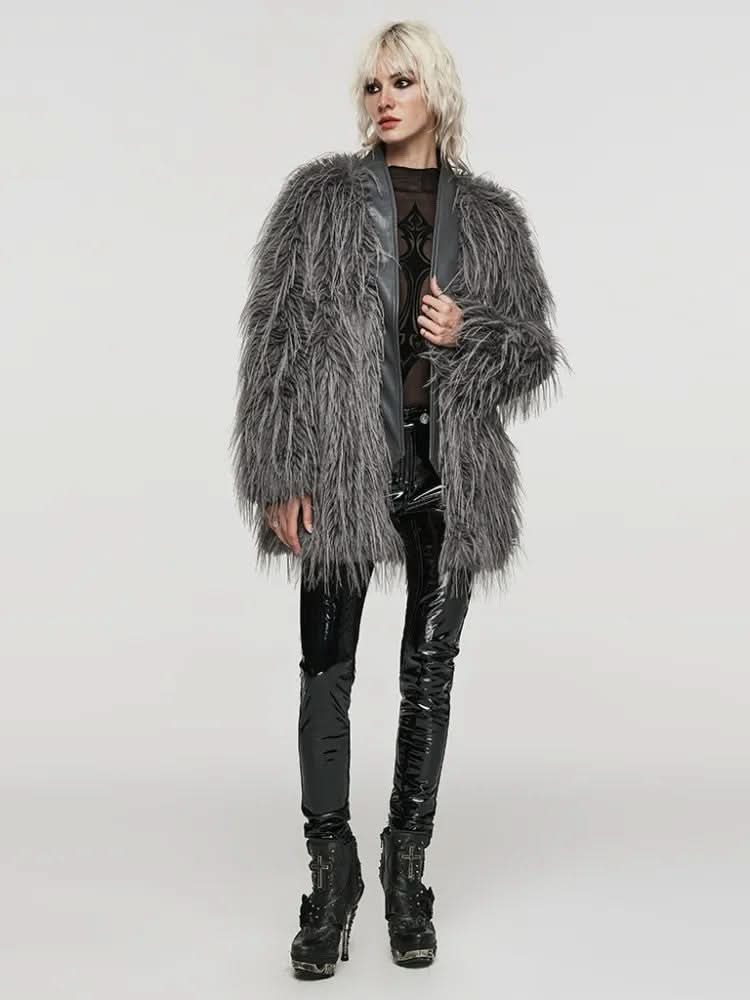 Lunar Curses Fur Coat - PunkRave