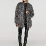 Lunar Curses Fur Coat - PunkRave