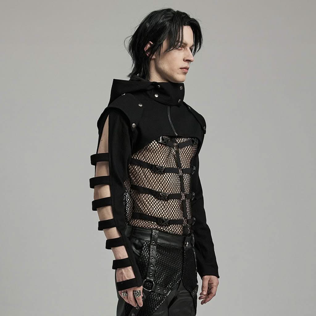 Backfire Mesh Spliced Top - PunkRave