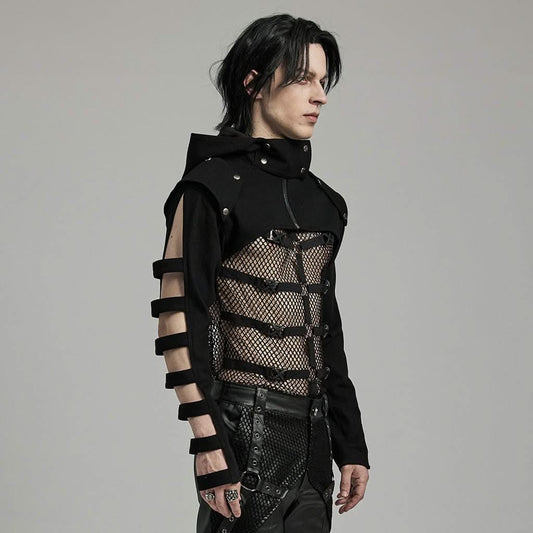 Backfire Mesh Spliced Top - PunkRave
