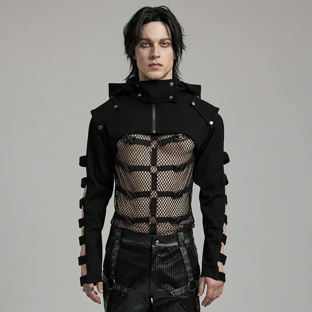 Backfire Mesh Spliced Top - PunkRave