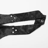 Fantasma Halterneck Top (Grey) - PunkRave