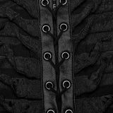 Amaranth Mini Dress (Black) - PunkRave