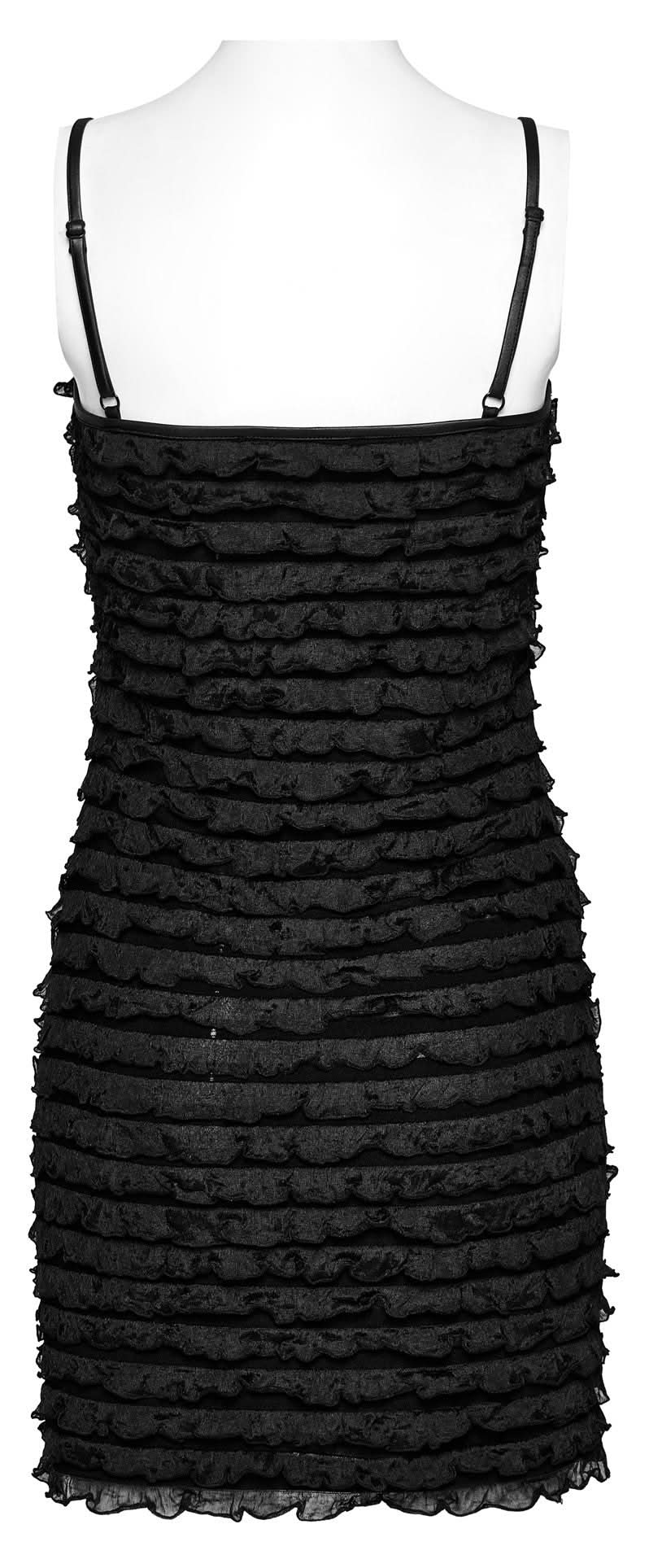 Amaranth Mini Dress (Black) - PunkRave