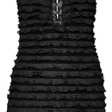 Amaranth Mini Dress (Black) - PunkRave