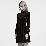 Buttress Women's Gothic Embroidered Dress in Black