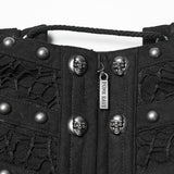 Styx Gothic Mesh Studded Corset Belt