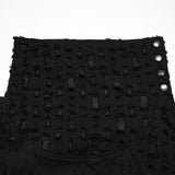 Erzulie Gothic Distressed Draped Cowl Top Men's