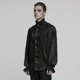 Bestial Gothic Black Lace Shirt Men's