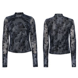 Alethea Gothic Tie Dye Moon Crest Shirt