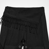 Aconite Buckled Gothic Flared Trousers