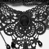 Berenice Beaded Lace Choker Necklace