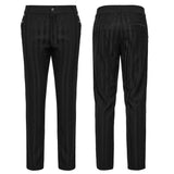 Arbaces Gothic Striped Embellished Pants Men's