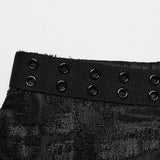 Misty Skies Gothic Eyelet Distressed Top Men's