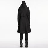 Hollow Crown Men's Gothic Cyberpunk coat in Black
