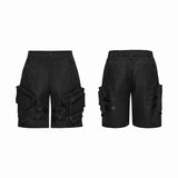 Plague Doctor Men's Gothic Shorts in Black