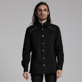 Kyrie Gothic Cotton Eyelet O-Ring Shirt Men's