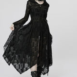 Neon Nightfall Distressed Coat - PunkRave