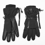 Ophanim Men's Punk Techwear Gloves in Black