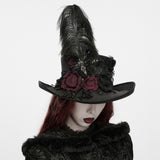 Epitaph Victorian Gothic Feather Rose Top Hat