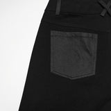 Metzengerstein Men's Punk Wide Leg Trousers in Black